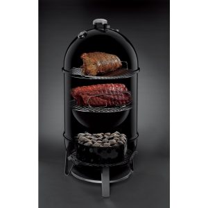 Weber Smokey Mountain Cooker Charcoal Smoker 731001 IMAGE 2