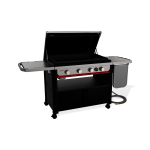 Gertoolpro 1501350 Slate 36″ Rust-Resistant Griddle (Natural Gas) – Black