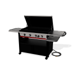 Gertoolpro 1501350 Slate 36″ Rust-Resistant Griddle (Natural Gas) – Black