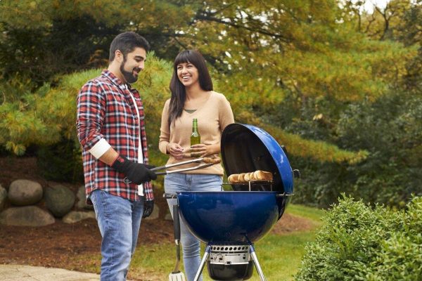 Gertoolpro 14516001 Master-Touch Charcoal Grill 22″ – Deep Ocean Blue